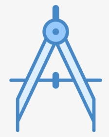 This Icon Represents A Drafting Compass - Compass Drawing Tool Vector, HD Png Download, Transparent PNG