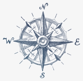 Transparent Drafting Compass Png - Nautical Map Compass, Png Download, Transparent PNG