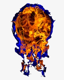 Fire Skull, HD Png Download, Transparent PNG