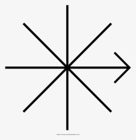 Compass Coloring Page - Beginner Barn Quilt Patterns, HD Png Download, Transparent PNG