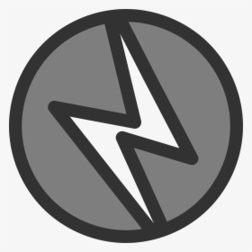 Vector Power Lightning Bolt - Lightning Bolt Clip Art Circle, HD Png Download, Transparent PNG