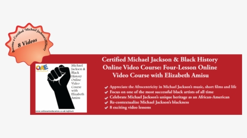 Mj & Black History Online Video Course - Michael Jackson, HD Png Download, Transparent PNG
