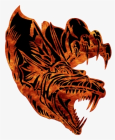Dragon With Flames - Illustration, HD Png Download, Transparent PNG