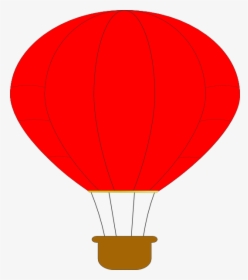 Red Hot Air Balloon Clip Art At Clker - Hot Air Balloon, HD Png Download, Transparent PNG