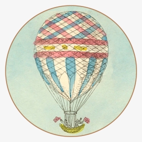 Transparent Vintage Hot Air Balloon Clipart - Hot Air Balloon, HD Png Download, Transparent PNG