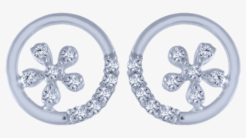 18kt White Gold And Diamond Stud Earrings For Women - Earrings, HD Png Download, Transparent PNG
