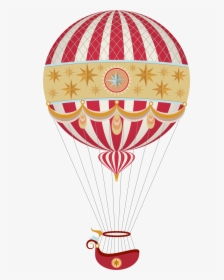 Vintage Balloons Clip Art - Vintage Hot Air Balloon Png, Transparent Png, Transparent PNG