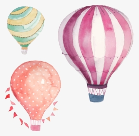 Balloon Png Image With Transparent Background - Hot Air Balloon Watercolor, Png Download, Transparent PNG
