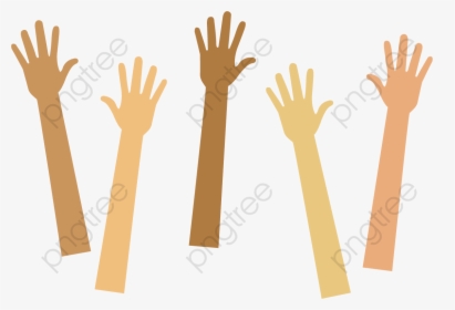Arm And Hand Clipart - Raise Your Hand Cartoon, HD Png Download, Transparent PNG
