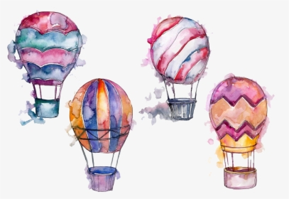 Hot Air Balloon Png Picture - Watercolor Hot Air Balloon Png, Transparent Png, Transparent PNG