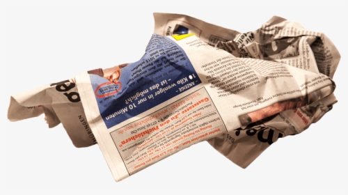 Periódico Arrugado - Crumpled Newspaper Png, Transparent Png, Transparent PNG