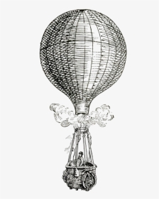 Clipart Free Download Clip Art Transportation Drawing - Vintage Hot Air Balloon Png, Transparent Png, Transparent PNG