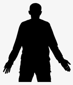 Transparent Arm Clipart Png - Silhouette Of Man Arms Out, Png Download, Transparent PNG