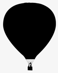 Clipart Black Air Balloon, HD Png Download, Transparent PNG