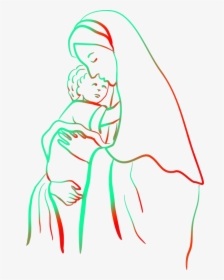 Art,artwork,arm - Drawing Mary Mother Of Jesus, HD Png Download, Transparent PNG