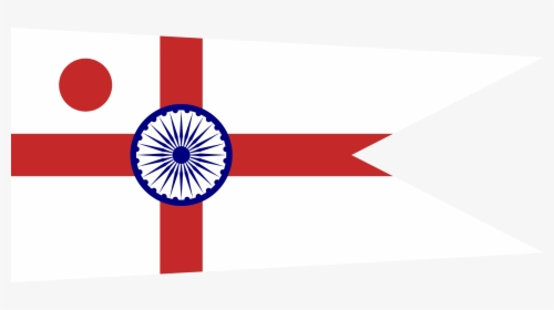 Commodore Of The Indian Navy Rank Flag - Rear Admiral Flag Indian Navy, HD Png Download, Transparent PNG