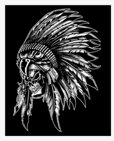 Skull, Indian, Aborigen Clip Arts - Imagenes De Calaveras Aztecas, HD Png Download, Transparent PNG