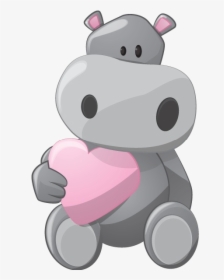 Baby Hippopotamus Cartoon, HD Png Download, Transparent PNG