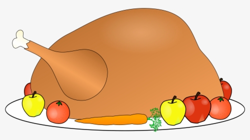 Cornucopia Thanksgiving Feast Transparent Clipart Free - Turkey Dinner Clip Art, HD Png Download, Transparent PNG