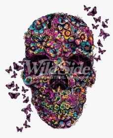 Butterfly Skull Png - Skull, Transparent Png, Transparent PNG