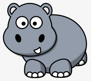Hippo Cartoon Happy Free Picture - Clipart Hippo, HD Png Download, Transparent PNG