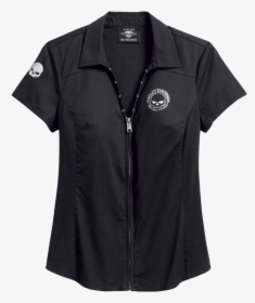 Harley Davidson Womens Zip Up Shirt, HD Png Download, Transparent PNG