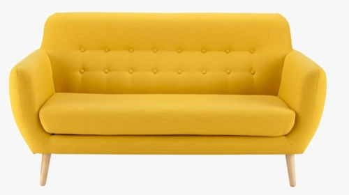 Couch Sofa Bed Furniture Futon - Canapé Jaune Maison Du Monde, HD Png Download, Transparent PNG