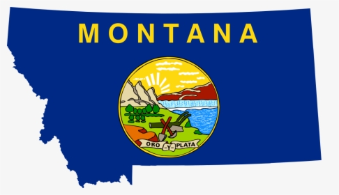 Montana Flag Map, HD Png Download, Transparent PNG