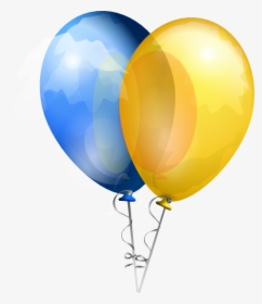Blue And Yellow Balloons Transparent Background, HD Png Download, Transparent PNG