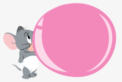 Gum Clipart Chewing Gum - Tom And Jerry Blowing Bubble Gum, HD Png Download, Transparent PNG