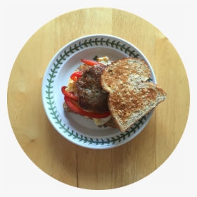 Breakfast Sausage Sandwich - Toast, HD Png Download, Transparent PNG
