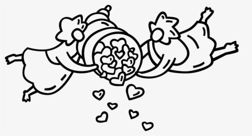 Vector Illustration Of Cupid God Of Desire And Erotic - Line Art, HD Png Download, Transparent PNG