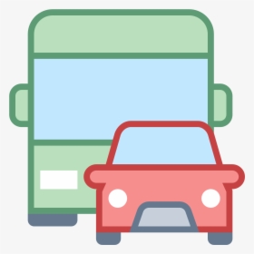 Clipart Bus Headlight - Transportation Public Transport Icon, HD Png Download, Transparent PNG