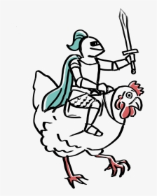 Knight Riding A Chicken, HD Png Download, Transparent PNG