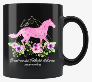 Leo Zodiac Horse Black Mug - Mug, HD Png Download, Transparent PNG