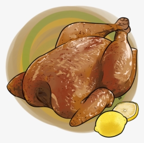 Rotisserie Chicken By Eveeoni - Draw A Rotisserie Chicken, HD Png Download, Transparent PNG
