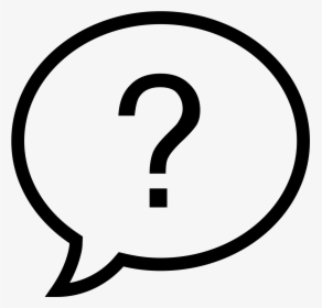 Question Mark Png - Speech Bubble With Question Mark, Transparent Png, Transparent PNG