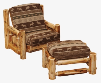 Cedar Futon Chair And Ottoman And Cover - Futon, HD Png Download, Transparent PNG