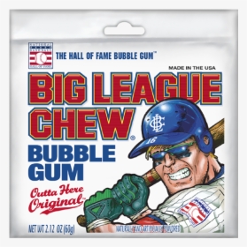 Transparent Lollipop Chewing Gum Inside - Big League Chew, HD Png Download, Transparent PNG