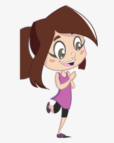 Cartoon Girl With Transparent Background, HD Png Download, Transparent PNG