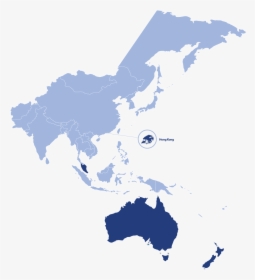 Transparent Map Png Images - Southeast Asia And Western Pacific, Png Download, Transparent PNG