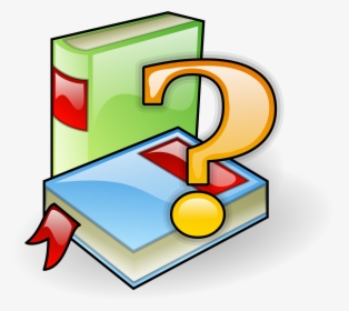 Books With Question Mark Clip Arts - References Clipart, HD Png Download, Transparent PNG
