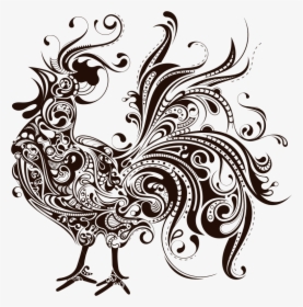 Clip Art Collection Of Free Drawing - Rooster Silhouette, HD Png Download, Transparent PNG