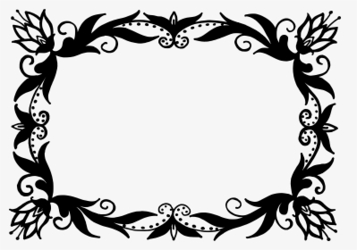 White Floral Vector Png Black And White, Transparent Png, Transparent PNG