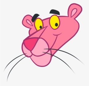 The Pink Black Cartoon - Cartoon Pink Panther Head, HD Png Download, Transparent PNG