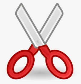 Free Vector Tango Edit Cut - Clipart Scissors, HD Png Download, Transparent PNG