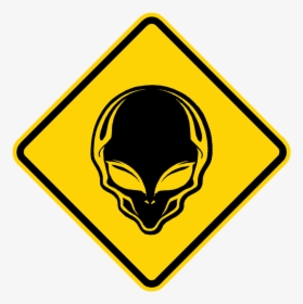 Alien Crossing Sign - Winding Right Road Signs, HD Png Download, Transparent PNG