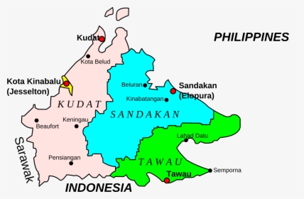 Sabah Map Png, Transparent Png, Transparent PNG