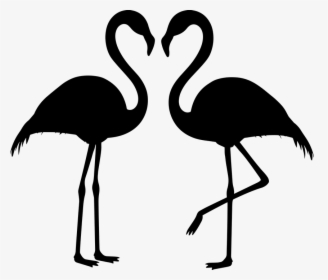 Flamingo Couple, Silhouette, Flamingos, Love, Bird - Svg Free Flamingo Svg, HD Png Download, Transparent PNG