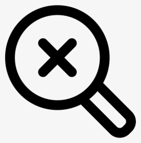 Search Magnifier With A Cross - Magnifying Glass With Cross, HD Png Download, Transparent PNG